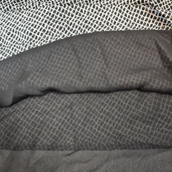 Coldwater Creek Snakeskin Print Chiffon Blouse Size 2X 20/22 Women's Plus‎ E2 - Picture 7 of 10